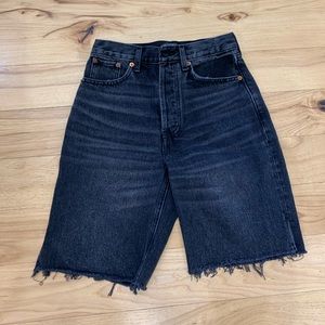 Abercrombie women’s black jean shorts. Size 0024